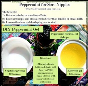 peppermint for sore nipples