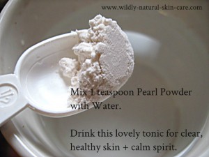 how to take pearl powder internally